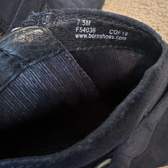 Woman’s Born Navy Suede Boots - Picture 4 of 4